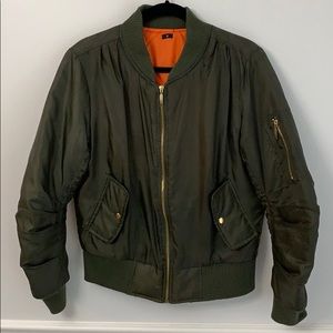Army Green Bomber Jacket